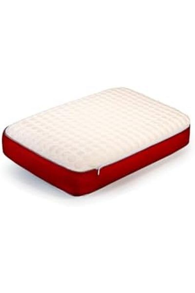 Mena Rise Visco Bubbli Chubby Pillow Maroon, Visco Pillow, Orthopedic Pillow 1122991