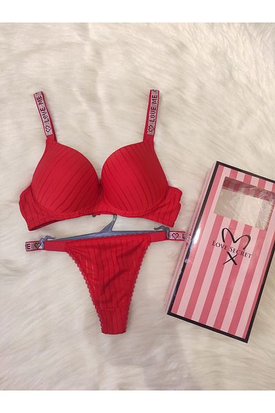 Pi Giyim Set de lenjerie sutien cu susținere B Cup fără cutie
