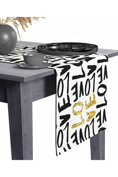 Mena Rise Şirinshop Runner18 Premium Decorative Digital Printed Runner 1108107