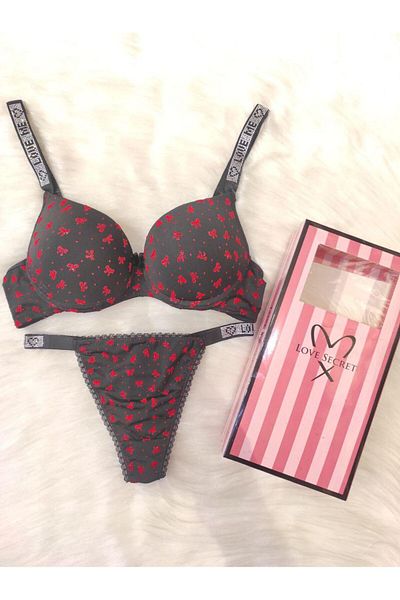 Modaley Giyim Push up Bra Underwear Set B Cup Without Box