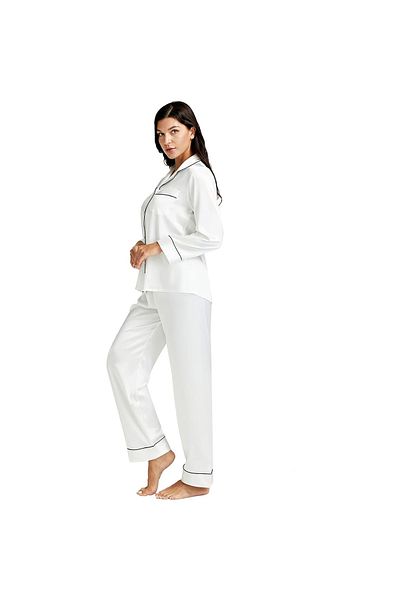 Caprisious Women's Luxurious Silk Satin Pajama Set - Soft and Comfortable Full Sleeve Nightwear