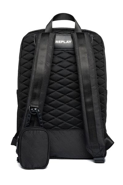 Replay backpack with logo pattern 27.5 X 37 X 18 cm