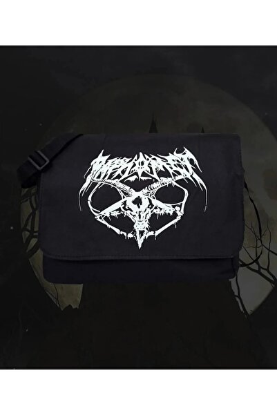 DEEFWEAR Goat Head Design Printed Messenger Bag