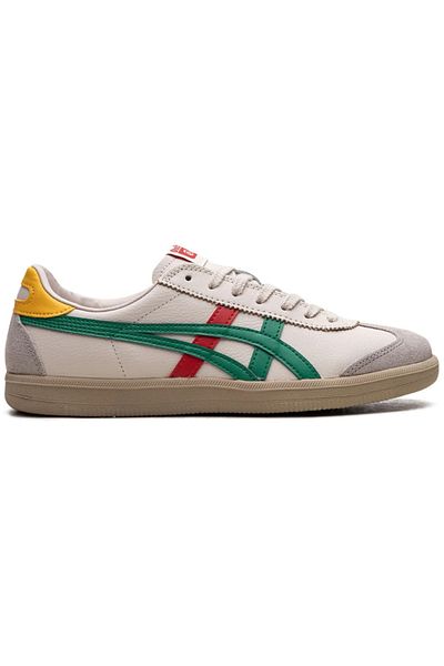 Onitsuka Tiger Tokuten "White/Beige/Red/Green" Leather Sneakers with Gum Sole