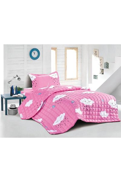 GENERAL Ming Li Velvet Flannel Single Comforter Set for Kids, Suitable for All Seasons, 3 Pieces