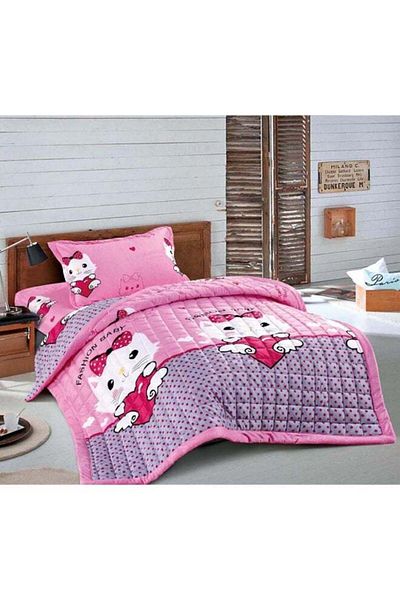 GENERAL Printed Comforter Set for Kids, 3 Pieces, Multicolor Fabric