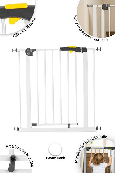 Wellgro Pro 75-80 cm Çocuk Güvenlik Kapısı, Merdiven Kapısı ve Korkuluk
