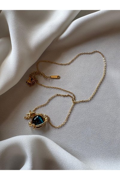 RİSE Gold Planet Necklace