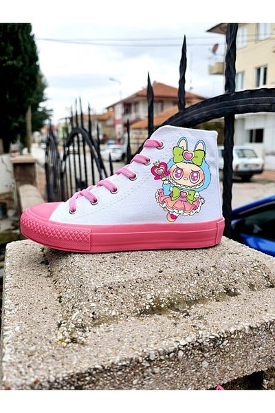 archiepet Pink Lace-Up Pink Sole Omar Santive Anime Girls' Shoes