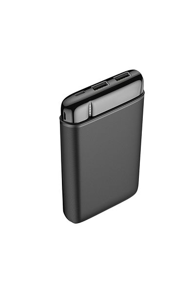 OEM Baterie externa tip powerbank, 20000 mAH, 2 x USB, 1 x Type C, 1 x microUSB, indicator LED, neagra
