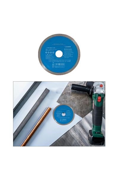 OEM Disc diamantat continuu, 125 x 22.2 x 2 mm, 12000 rot/min, taiere umeda, uscata, High Quality Tools