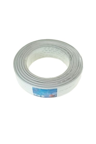 OEM Rola 100m cablu alarma ecranat, FTP, 6 x 0.22mm2, 22AWG, CCS, alb