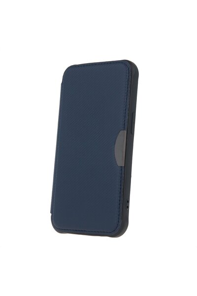 OEM Husa Smart Carbon, compatibila cu Xiaomi Redmi Note 13 5G, margini intarite, buzunar card, albastra