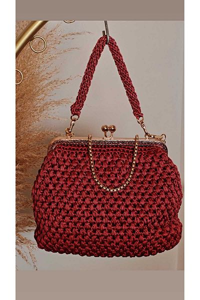 morpembej kadın erkek çocuk Handmade Woven Crochet Shoulder Bag Evening Dress Classic Model