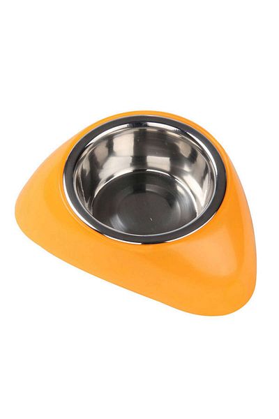 Pawise Plastic Footed Food Container 350 ml Orange Svlrs