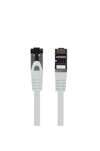 Lanberg Cablu internet CAT 8.1 S/FTP LSZH, lungime 25 cm, 43788, mufat 2xRJ45, gri