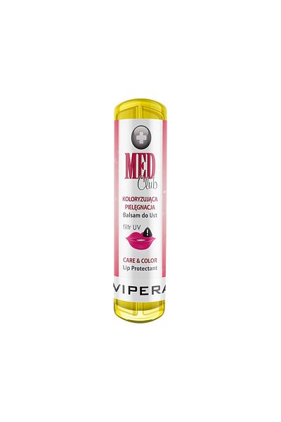 Vipera Care & Color Protective Lip Balm, 02 Pale Pink, 4 g