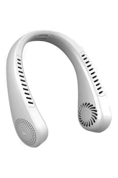 Generic Bladeless Portable Neck Fan – Hands-Free Wearable Design with 3 Adjustable Speeds for Indoor & Out
