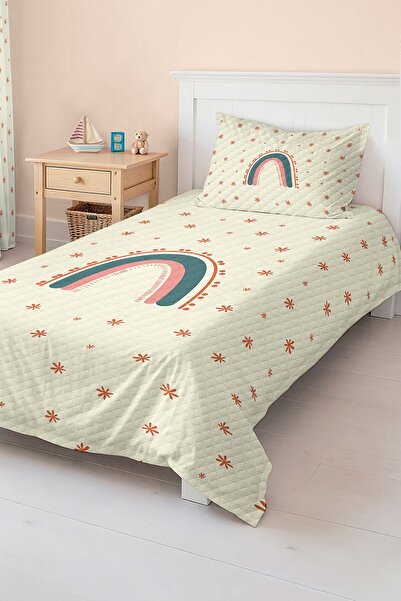 Realhomes مجموعة بيكيه فردية للأطفال والرضع باللون الباستيل بألوان قوس قزح وز...