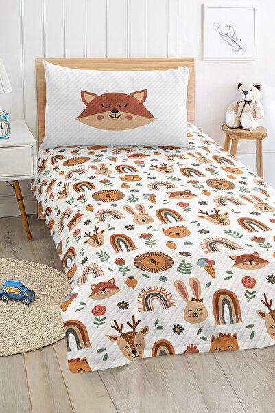 Realhomes Forest Animals and Rainbow Pattern Pastel Color Children's and Teen...