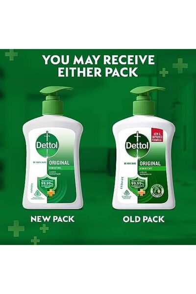 Dettol Liquid Handwash Dispenser Bottle Pump (Pack of 3 - 200ml each)- Original Hand Wash | Germ Def