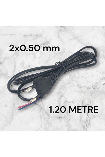 erşahaydınlatma 1.20 metre 2x0.50 elektrik kablosu (fişli kablo)