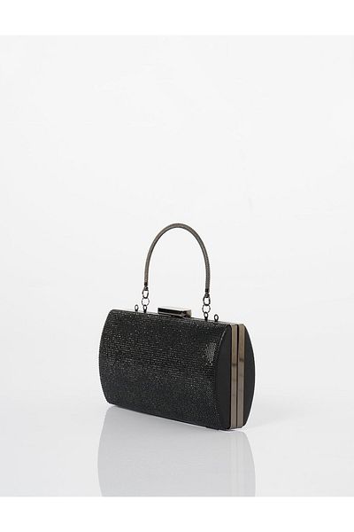 Kayra Geanta pentru rochie de seara cu maner negru