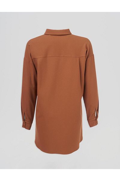 Kayra Basic Shirt Milk Coffee