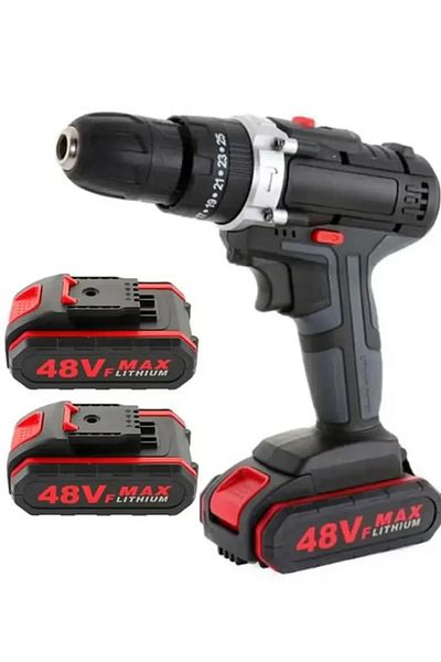 COOYA 48VF Electric Impact Cordless Drill Set, With Double Speed Power, 1000w, 6500mAh, for Home DIY