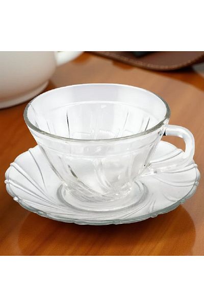 Voyager 6-piece Egyptian glass tea cup set