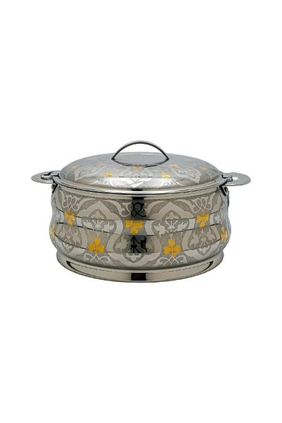 rexa 3.5L Stainless Steel Food Container – Elegant Islamic Design for Hot Food Storage & Serving