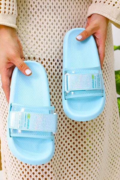 pengu Transparent and Glitter Detailed Summer Beach Sea Daily Slippers