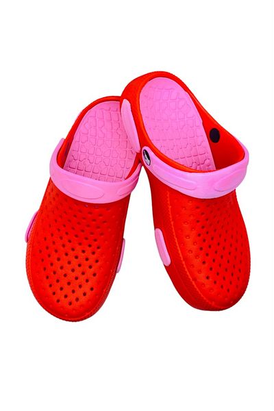 CRACOS Women's garden clogs made of EVA material, red, size 40, 27 centimeters