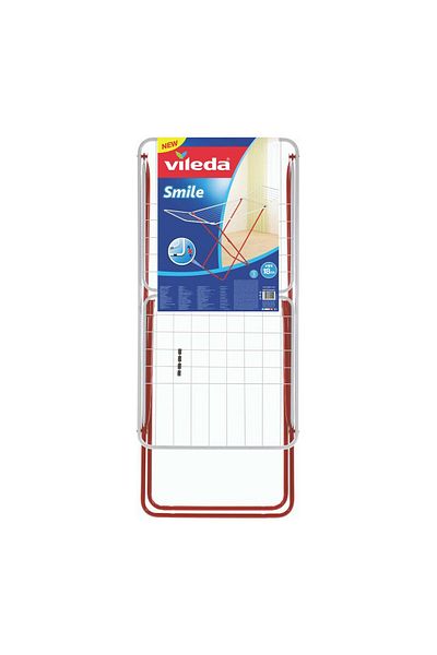 Vileda Smile Indoor Cloth Dryer – Foldable, 18m Drying Space – 55 x 93 x 152 cm