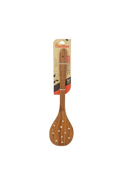 Chefline Wooden Skimmer, Made In India Resistant Cooking Tool, Made in India