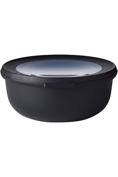 Mena Rise Şirinshop Cirqula Round Multi-Purpose Bowl – Nordic Black – 750 ml Volume – Removable