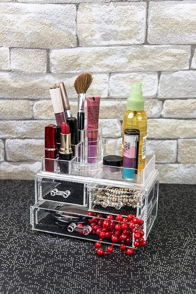 Mena Rise Şirinshop Home Acrylic Cosmetic Makeup Organizer 1108107