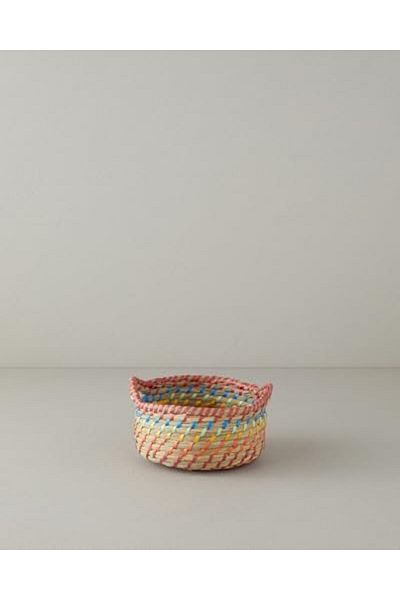 Mena Rise Şirinshop Home Exotic Lines Wicker Basket Multicolor 1108107