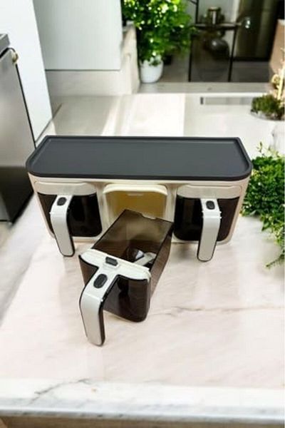 Mena Rise Diyar-Ifırsatshop 3-Piece Spice Rack Set That Can Stick to Tiles with Stand, 1017157