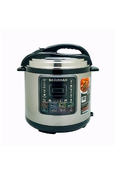 basara 8L 1200W Electric Pressure Cooker with Stainless Steel Lid