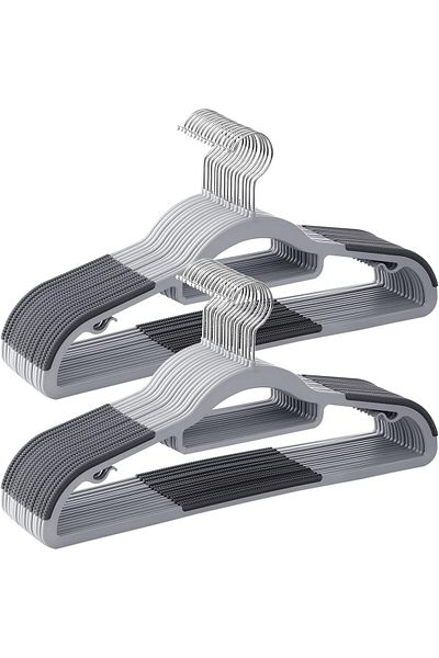 Mena Rise Şirinshop Clothes Hanger 30 Pieces, Plastic Clothes Hanger, Durable, Anti-Slip Design Crp20G30