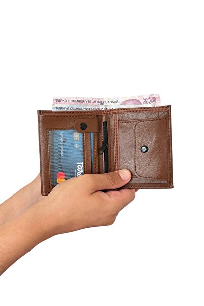 Tisaati Premium Series Special Boxed Luxury Leather Classic Vertical Wallet Belt Card Holder and Bracelet Men's Set