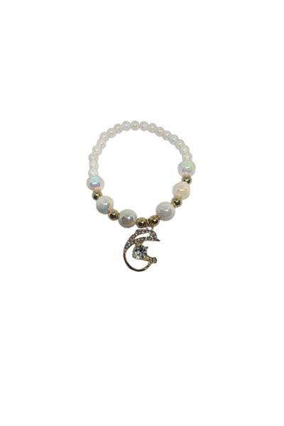 Blusmart Bracelet for Girls with Dolphin Charm and Beads