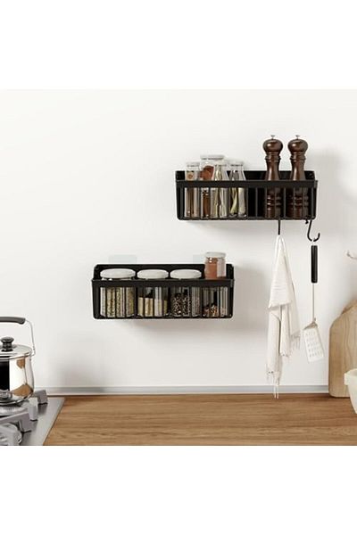 Mena Rise Diyar-ıFırsatShop Raft adeziv pentru baie, Organizator pentru baie din 2 piese, Organizator pentru raft de duș Șampon
