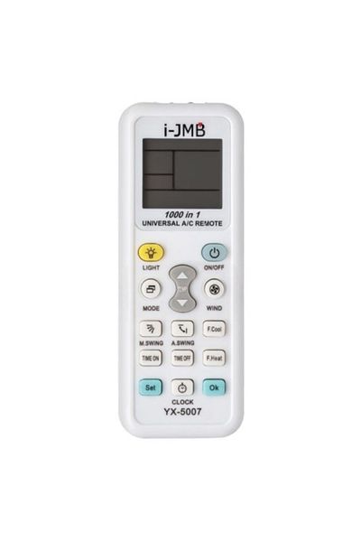 Blusmart Telecomandă universală pentru aer condiționat YX-5007, albă