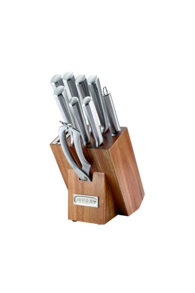 Arshia Classic 10 Piece German Stainless Steel Knife Set with Ergonomic Handl...