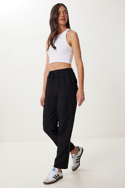 Lovelyİstanbul Woven Baggy Trousers with Pockets