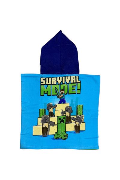 MINECRAFT Prosop de baie pentru copii, tip poncho, multicolor, 50x100 cm, So fun, Minecraft