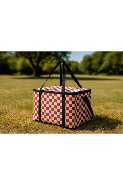 Şener collection Thermo Picnic Bag Thermal Insulated Thermal Bag Camping Beach Bag 29 Lt
