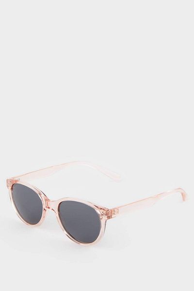 DeFacto Girl's Round Orange Plastic Frame Black Glass Polarized Sunglasses F4320A8Ns